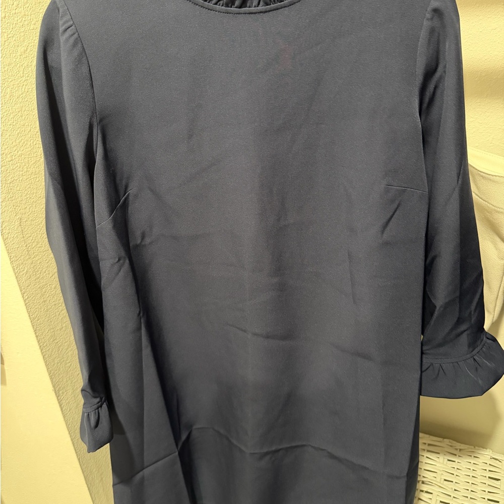 NWT Draper James Lindsay Dress Navy Medium Classic Staple - Picture 3 of 3